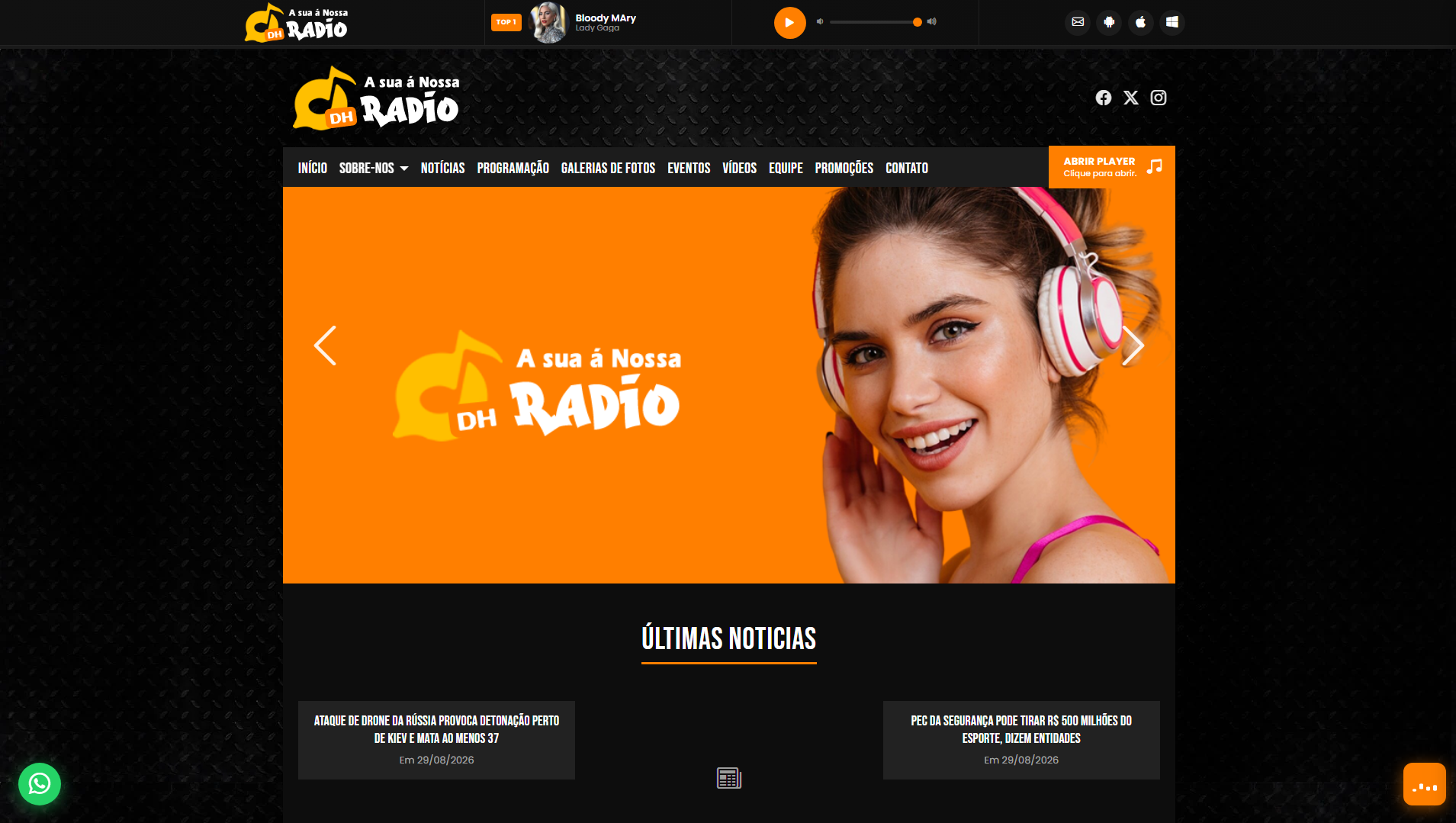 Modelo A Sua é a Nossa Rádio
